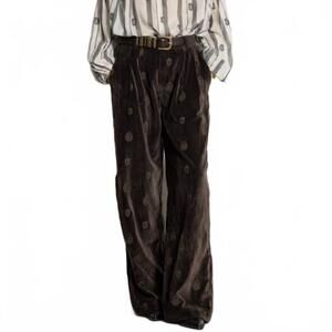 NEW MAISON HOTEL velluto paco wide-leg pant in macchiato